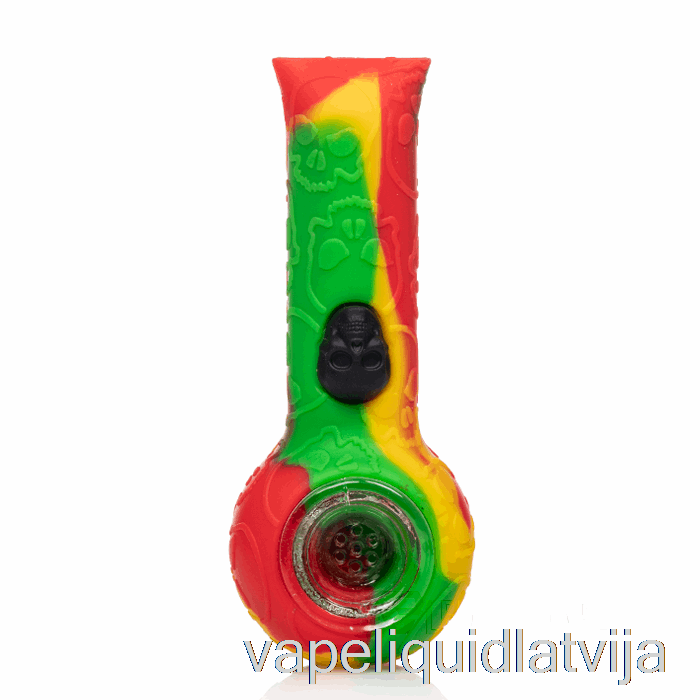 Stratus Silikona Galvaskausa Rokas Caurule Rasta (zaļa / Sarkana / Dzeltena) Vape šķidrums